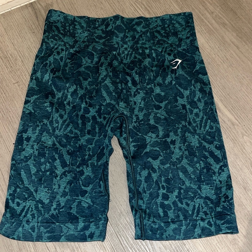 Teal Gymshark Adapt Animal Seamless Cycling Shorts- Butterfly